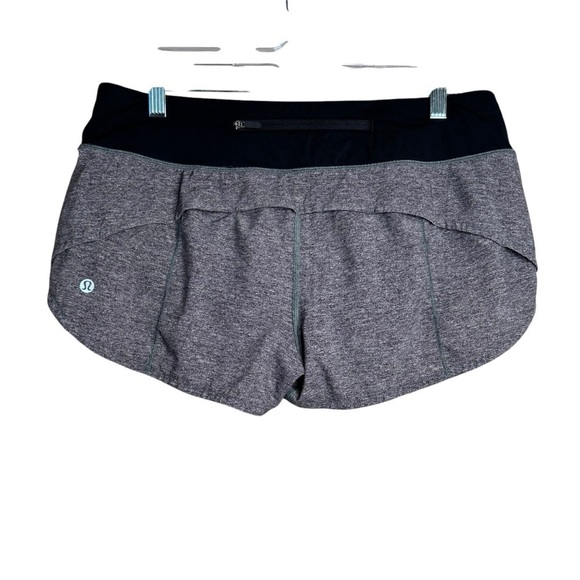 Lululemon Women Speed Up Short 2.5" (LW7AJSR) Heather Lux Black - Size 8 - Picture 2 of 7